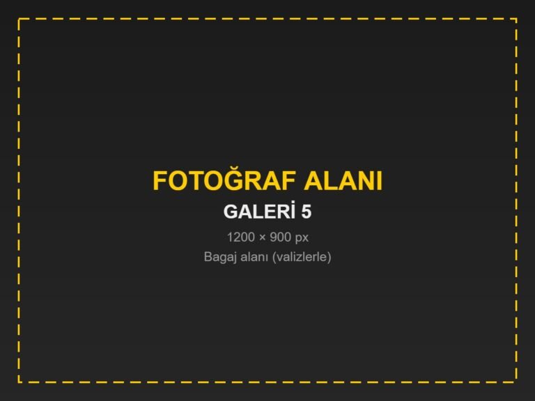 Taksinin bagaj alanı